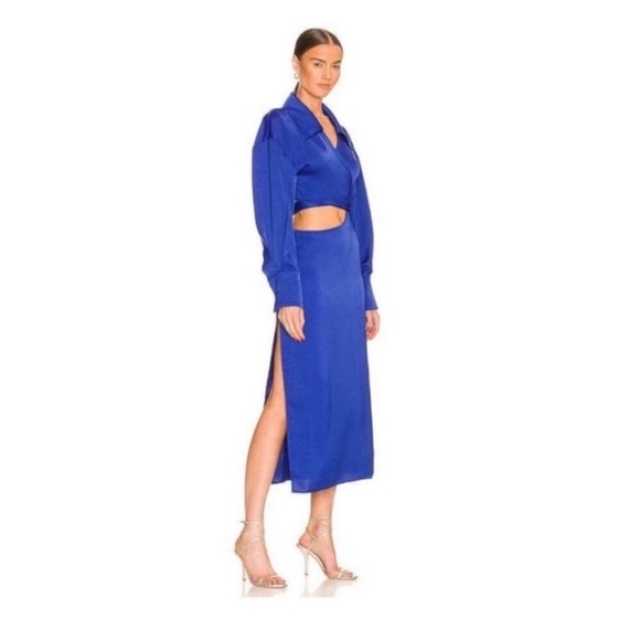 Ronny Kobo Collection Royal Blue Rebel Cutout Dress - Picture 7 of 10